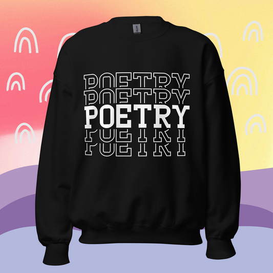 poetry sweatshirt poet poems