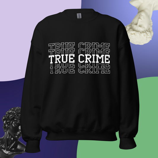 true crime doc book podcast sweatshirt