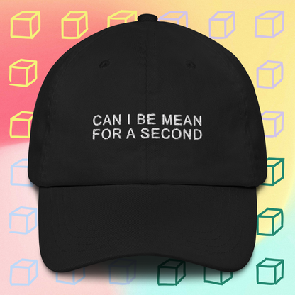 Can I Be Mean For A Second Hat (available in 6 colours)