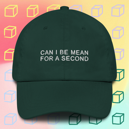 Can I Be Mean For A Second Hat (available in 6 colours)