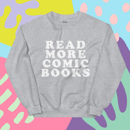 read more comic books sweatshirt
