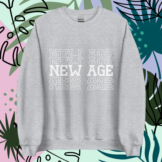 new age sweatshirt books
