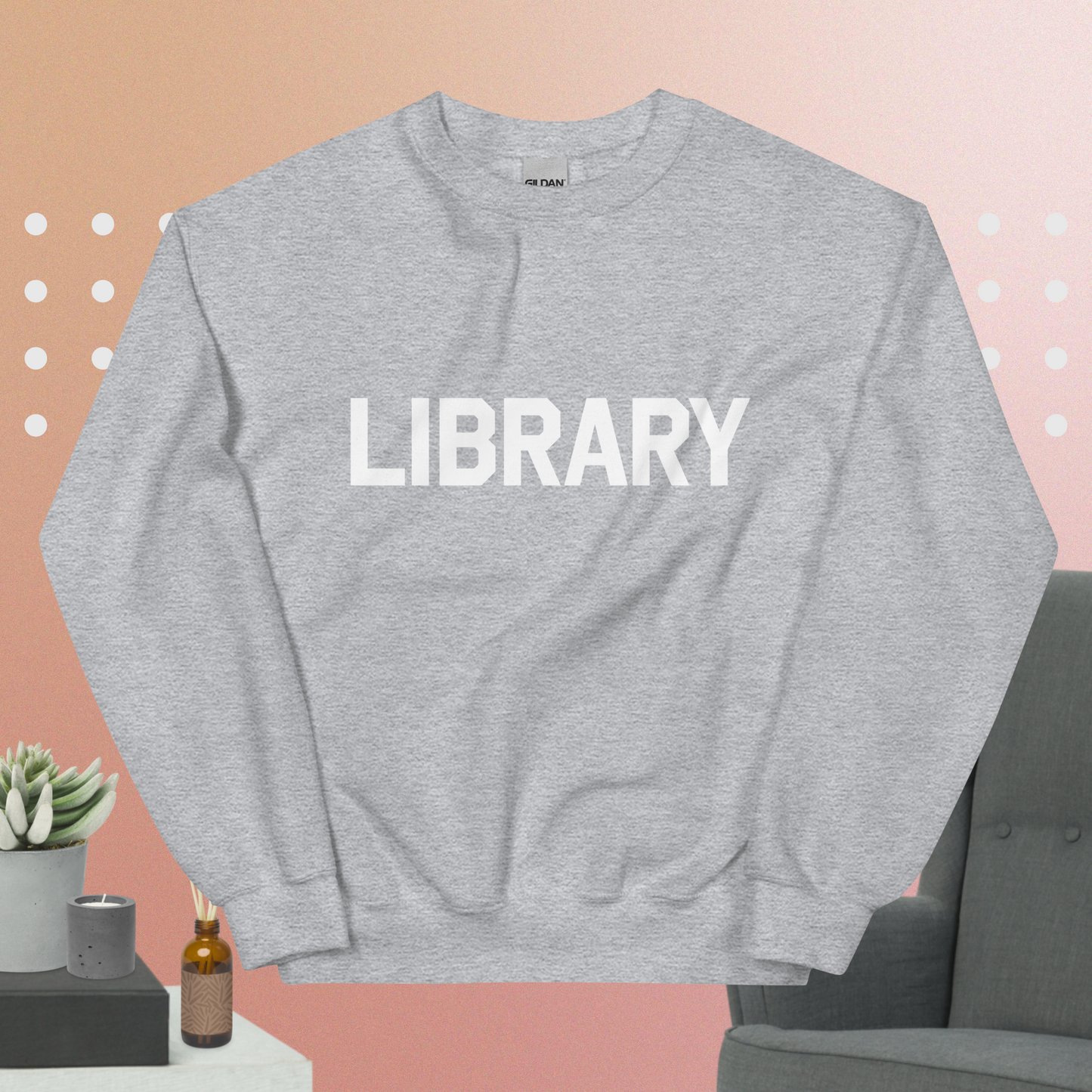 Library Crewneck Sweatshirt (available in 6 colors!)