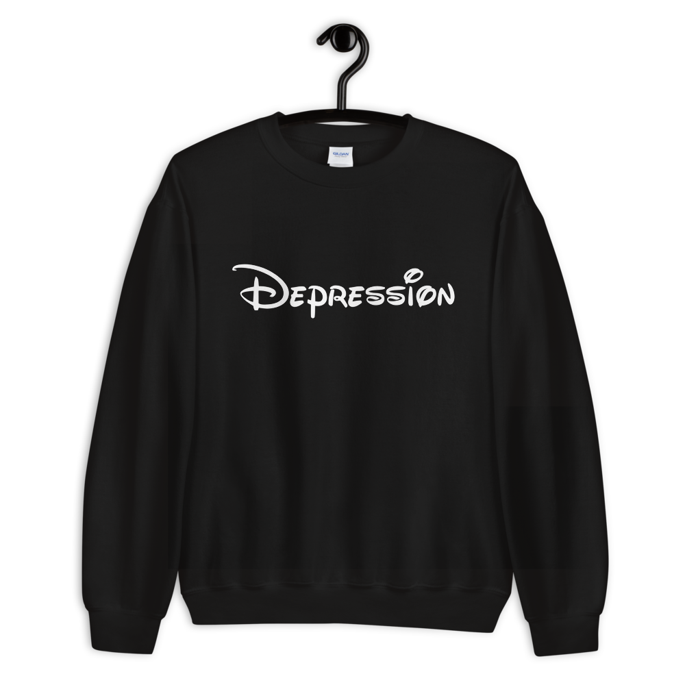 depression crewneck sweatshirt