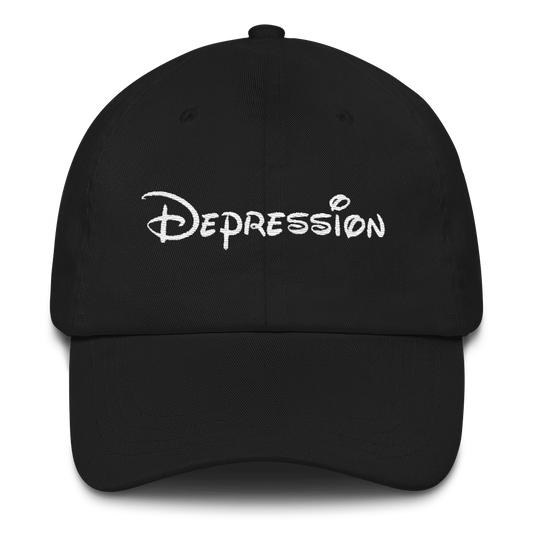 depression embroidered dad cap