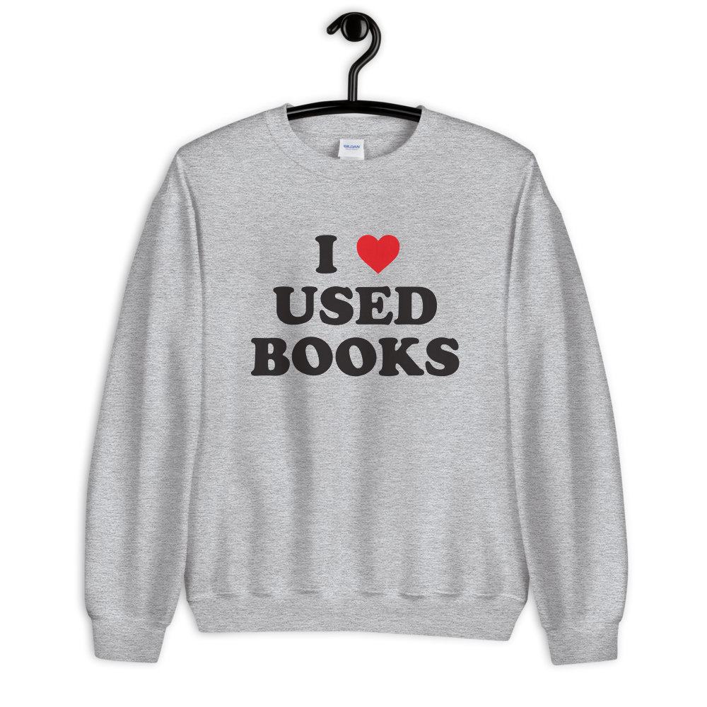 I Heart Used Books Crewneck Sweatshirt